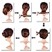 Qorol Women Hair Bun Maker Hairdisk Beauty Donut Bun Maker Former Foam French Twist Hairstyle Clip Tool(Light Coffee)