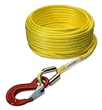 windenseil kunststoff 8-Mal leichter als Stahlseil. Seilflechter Novoleen® Windenseil nach DIN EN 14492-1:2006 5,5 t; Ø 8 mm; L: 25 m inkl. Haken