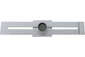 WRS Präz.-Streichmaß, mattverchromt, gelaserte Skala, mm-Teilung, Anreißkante gehärtet, Größen Name: 200 mm Meßbereich