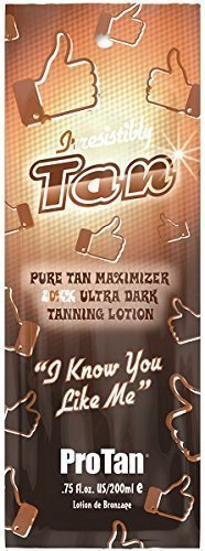 PRO TAN IRRESISTIBLY TAN PURE TAN MAXIMIZER 20XX ULTRA DARK TANNING LOTION SUNBED TANNING SACHET 22ML