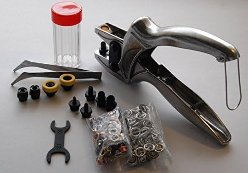 Leather Hole Punch Plier Tool - 3 in 1 Uses - Leather Hole Punch, Plastic Hole Punch, Eyelet Insertion for 5/16 inch diameter eyelets and Press Stud Button Pliers. Adjust Your Belt Size - Arts and Crafts - Quick, Easy! - Multi-sized Round Holes in 1, 2, 3, 4, 5 and 6 mm - Heavy Duty - Best High Quality Guarantee by Woodruff Industries by Woodruff Industries