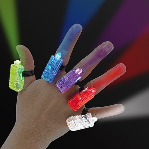 infactory Bunte LED-Fingerlichter im 5er-Set - 2