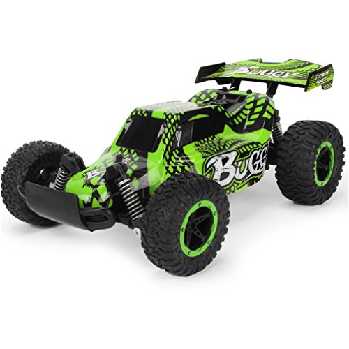 MML Car Toys, JD-2610B 1:16 2WD High Speed RC Racing Car Remote Control Truck Off-Road Buggy Toys (29x20x11cm, Green)