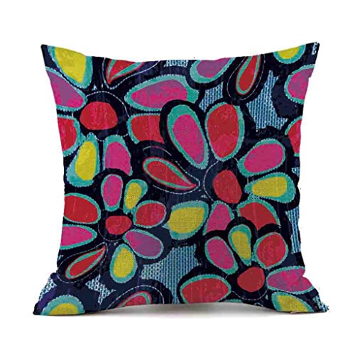 Preisvergleich Produktbild Kissenbezug Kissenhülle KissenbezügeVovotrade Blume Schmetterlingsmuster Schlafsofa Dekoration Festival Kissenhülle 43cm * 43cm Quadrat Kissenhülle Modern Style Sleeper Kissen Nackenkissen mit unsichtbarem Reißverschluss in 9 Farben (E, 43cm*43cm)