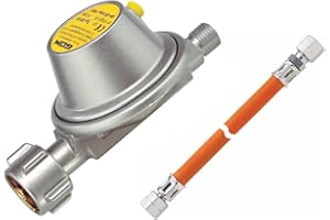 GOK Regolatore a bassa pressione 0,8 kg/h 30 mbar EN61 con tubo del gas da 40 cm (annata 2024)