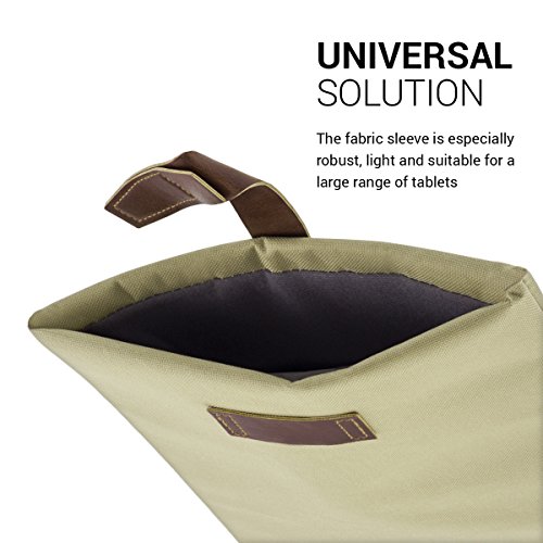 kwmobile Universal Sleeve Tasche für 11″ 11,6″ Laptop / Notebook / Ultrabook in Hellbraun Dunkelblau - 3