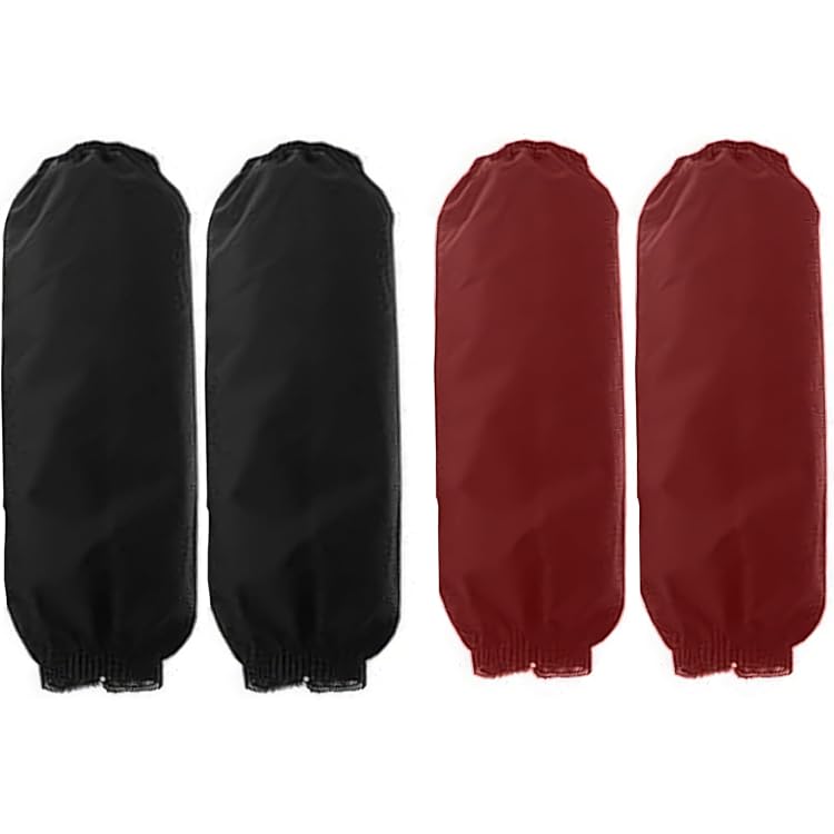 UPKOCH 4 Paires Manches Imperméables Durables Protection Bras Cuisine Anti-Huile Réutilisables Élastiques Pratiques Pour Travail Et Nettoyage
