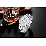 Challeng Damen Armbanduhr Six Pin Uhren Quarz Herrenuhr Blau Glasgürtel Uhr Herren Studenten