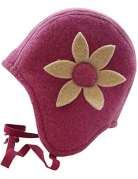 PICKAPOOH Mädchen Mütze Nele aus Bio-Schurwolle