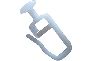 rewagi – 25 Stück - Hochwertige Gardinengleiter, Faltenlegehaken - Gleiter mit Rundkopf 9 mm - Innenlauf 6 mm - Farbe: weiß - Verkaufseinheit: 25, 50, 100, 200, 500, 1000 Stück (25 Stück)