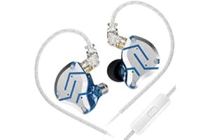 KINBOOFI KZ ZS10 Pro IEM-Ohrhörer, KZ In-Ear-Monitor für Systerm, 4BA 1DD kabelgebundener Gaming-Kopfhörer mit mehreren Treibern, In-Ear-Kopfhörer, IEM-Kopfhörer, Bühnenmonitor für Sänger, Gitarristen und