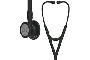 3M Littmann Stéthoscope de diagnostic Cardiology IV, tubulure noire, Black Edition, 69 cm, 6163