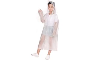 CATIME Dziecięce wodoodporne ponczo przeciwdeszczowe, płaszcz przeciwdeszczowy z pianki EVA z kapturem dla dziewcząt i chłopców, kurtka przeciwdeszczowa, dla dzieci, peleryna przeciwdeszczowa, ochrona przed