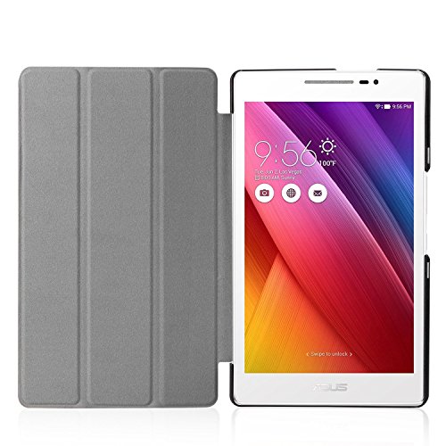 ASUS ZenPad S 8.0 Hülle – MoKo Ultra Slim PU Leder Tasche Schutzhülle Schale Smart Case mit Auto Sleep/Wake up Funktion und Standfunktion für ASUS ZenPad S 8.0 Z580C / Z580CA 8 Zoll Tablet-PC, Schwarz - 3