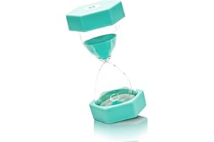 EMHTHME Clessidra Bambini, Timer per bambini, Sabbia Timer, Clessidre colorate, Regalo creativo per bambini, Assistente di gestione del tempo(Macaron Verde, 20 minuti)