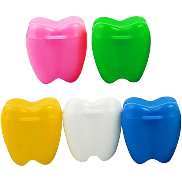 5 Scatoline Porta Denti Da Latte - Per Ricordi Bambini, Design A Forma Di Dente - Foto 8
