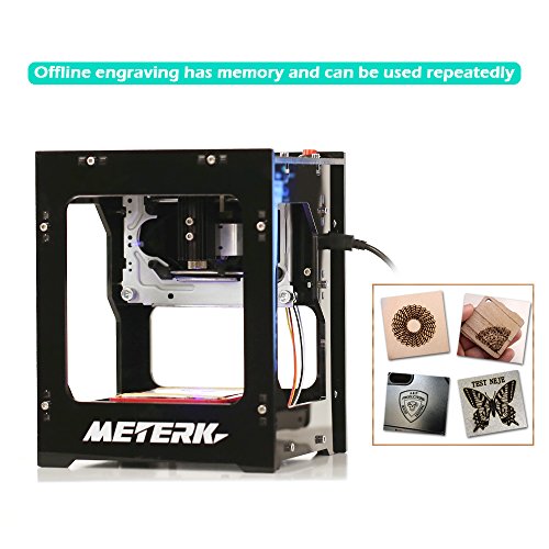 Meterk Laser Gravierer Drucker 1500mW Beweglicher Haushalt Kunst Fertigkeit DIY Mini Gravur Druck USB Drahtloser Bluetooth4.0 für IOS / Android / PC / IPAD mit Legierungs Shell Rahmen - 6