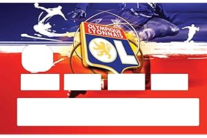 SUPER FABRIQUE Stickers Olympique Lyonnais pour Personnaliser Votre Carte Bleue Selon l'envie du Moment