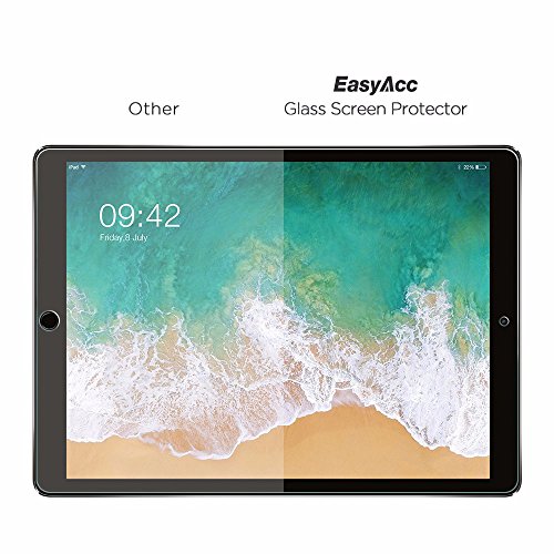 EasyAcc iPad Pro 12.9 Zoll Glas Folie Schutzfolie Glas Panzerfolie Displayschutzfolie Glas for iPad Pro 12.9 Zoll Klar Anti-Kratz Screen Protector Displayschutz Displayfolie – 9H Hardness aus gehärtetem Glas - 3