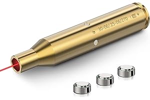 KinZon Viseur Laser pour Fusil | Compatible Calibres 30-06, 25-06, .270 | Point Rouge Haute Précision avec Batterie | Montage Rapide | Idéal Chasse, Tir Sportif & Tactique