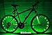 Produktbild tankerstreet Wasserdicht LED Fahrrad Sicherheit Rad Bike Lights Streifen Rad Vorder- und Rückseite batteriebetrieben Night Light Strip grün