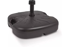 URBNLIVING Pied de parasol en plastique blanc anthracite 18 l