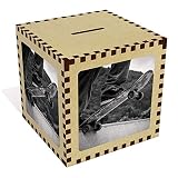 Hecho de MDF sólido de 6mm Azeeda Grande \'Patineta\' Caja de Dinero / Hucha (MB00008106)