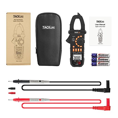 Tacklife CM01S Advanced Digital Clamp Meter Auto Range Multimeter mit 6000 Counts Spannungsprüfer für AC / DC 600V, AC-Strom 600A, Widerstand, Kapazitanz, Kontinuität, Frequenz, Dioden - 8