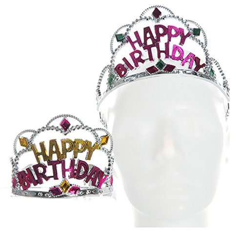 CEPEWA Krone "Happy Birthday" Kunststoff
