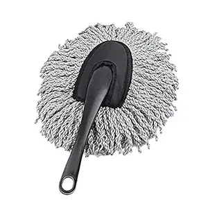 AutokraftZ Microfiber Car Cleaning Brush in Small Size (Grey)_007