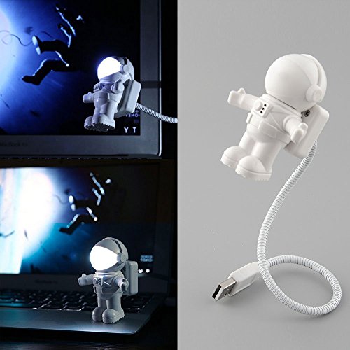 USB LED Light,Flexible Neck Spaceman Astronaut Led Light Reading Nightlight for Laptop PC Notebook