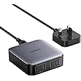 UGREEN USB C Charger Nexode 100W GaN 4 Ports Laptop Charger Plug Compatible with Macbook Pro/Air, HP Laptops, Dell, Asus, Lenovo Laptops, Matebook, iPhone 16/16 Pro/15, Galaxy S24/S23
