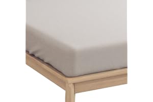 ‎EMMA Emma Essentials Jersey Spannbettlaken, Spannbetttuch aus 100% Baumwolle, 180x200 cm - 200x200 cm, Hellgrau, für Matratzen bis zu 30 cm Höhe