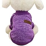 Hmeng 8 Farbe Haustier Hund Welpen klassischen Pullover Fleece Pullover Kleidung Warm Pullover Winter Mode