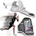 Produktbild Fone-Case (White) Google Pixel Einstellbare Sport-Armband Fall-Abdeckung für Laufen Jogging Radfahren Gym With Premium Quality in Ear Buds Stereo Hands Free Headphones Headset with Built in Microphone Mic and On-Off Button