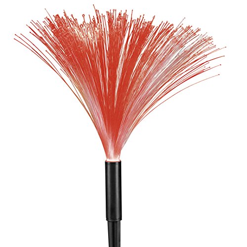 Solar-LED-Leuchtkette Fontäne mit 4 Einstellungen: Flackern, Blinken, permanentes Licht, Aus (Fiber Fieberglas Glasfaser-Lampe Fiber-Leuchte) - 3