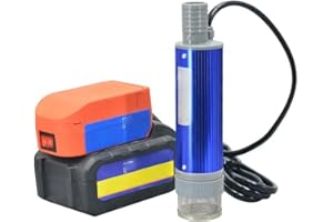 HpLive Pompa sommersa portatile con batteria al litio per gasolio acqua trasferimento olio 40-60L/min 2,4 m cavo alluminio plastica 38 mm