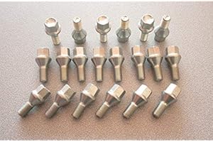 TOPBEST Kit 20 Bulloni Ruota Compatibili Con FIAT 500X Fissaggio Ruote Gomme Cerchi In Acciaio e In Lega in Ferro Farad MADE IN ITALY