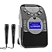 Produktbild AUNA ScreenStar - Karaoke Anlage, Kinder Karaoke Player, Karaoke Set, 3,5 Zoll TFT-Display, 2 x dynamisches Mikrofon, Front-Kamera, integrierter Lautsprecher, schwarz