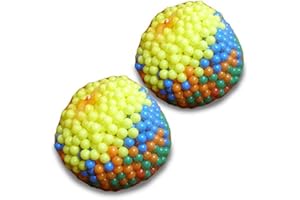 Infantastic Children's 2x1000 Multi-Coloured Play Balls for Ball Pits Pool Kids Bouncy Playhouse Playground Activity Toy (Set of 2)