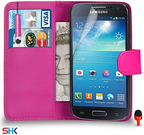 MobileConnect4U® Samsung Galaxy S4 Mini Wallet,Case With Stylus And Screen Protector (i9190) (i9195)