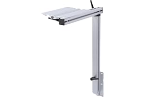 Jiawu Gamba del Tavolo Rimovibile, Supporto Base per Gamba del Tavolo per con Rotazione di 360 Gradi, Staffa per Gamba del Tavolo Telescopica Staccabile in Lega di Alluminio per