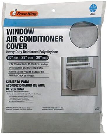 Thermwell Products AC5H Frost King Outside Window Air Conditioner Cover, 20" x 28" x 30", Gray|Grays