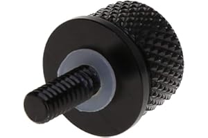 Motorrad Sitz Schraube, Asudaro 6mm Runde Sitzschraube Motorrad Hinten Sitz Schraube Aluminium Sitzbolzen Billet Sitzbank Schraube für Street Glide Motorradzubehör,Schwarz