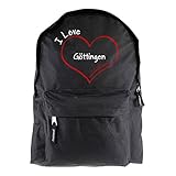 Rucksack Modern I Love Göttingen schwarz - Lustig Witzig Sprüche Party Tasche