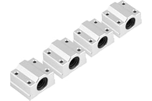 ZUNATE Cojinete lineal deslizante, bloque deslizante SCS8UU cojinete de bolas lineal de 8 mm 4 piezas cojinete de bolas lineal Buje deslizante Bloque deslizante para impresoras 3D, maquinaria textil, etc, h