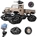 Produktbild Maxxrace Kamera RC Autos Elektrisches Ferngesteuertes Spielzeugs, Remote Control Autos mit Live Übertragung 4WD 2Motor 2.4G FPV Wifi (App) HD Kamera 2 Sätze Reifen, Militär LKW Auto für Kinder