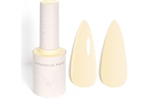 V VENALISA VENALISA Vernis à Ongles Gel Semi Permanent Beige crémeux Creamy Beige Gel Polish Nail UV Soak off Vernis Manucure