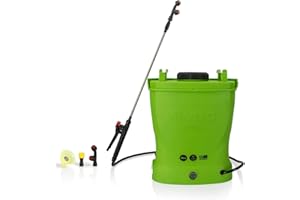 VITO - Pulvérisateur Electrique à Batterie 16L Rechargeable 12V 8AH 6 Bars - Pulvérisateur Toiture Traitement Végétaux - Livré avec Lance Télescopique, 3 Buses et Chargeur