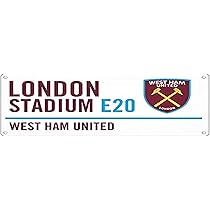 West Ham United FC Street Sign : Amazon.co.uk: Fashion